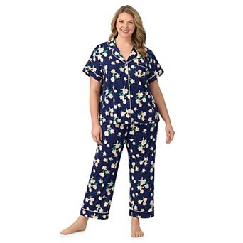 Plus Size Draper James Cozy Short Sleeve Notch Pajama Top & Pajama Pants Set