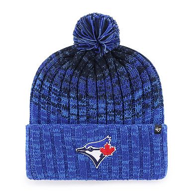 Youth '47 Royal Toronto Blue Jays Cascade Cuffed Knit Hat with Pom