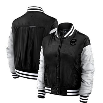 Women's Fanatics Black Chicago Cubs Elements Wave Full-Snap Jacket