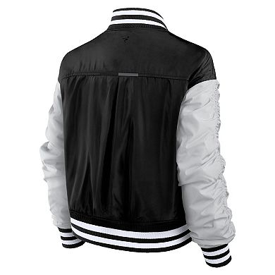 Women's Fanatics Black Chicago Cubs Elements Wave Full-Snap Jacket