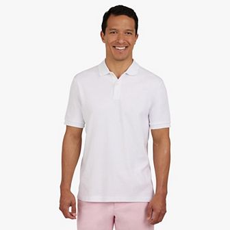 Men's Chaps Short Sleeve Solid Interlock Polo