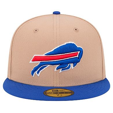 Men's New Era Tan Buffalo Bills Logo Main 59FIFTY Fitted Hat