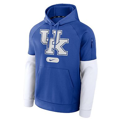 Men's Nike Royal Kentucky Wildcats Fitness Performance Pullover Hoodie