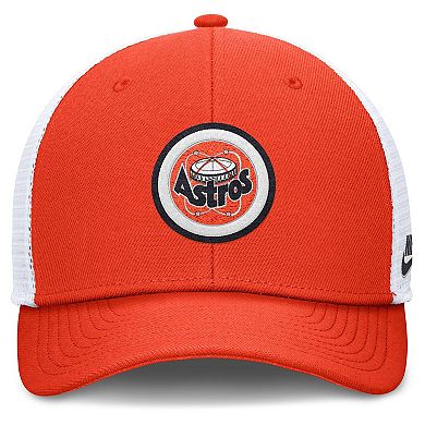 Men's Nike Orange Houston Astros Cooperstown Collection Rise Trucker Adjustable Hat
