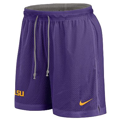 Men's Nike Purple/Heather Gray LSU Tigers Player Reversible Shorts