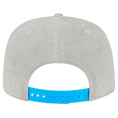 Men's New Era Gray Miami Marlins Corduroy Golfer Snapback Hat