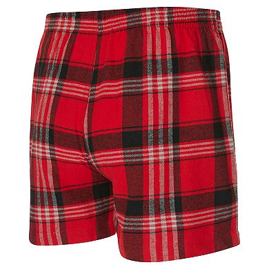 Men's Concepts Sport Red Chicago Bulls Region Flannel Boxer Short