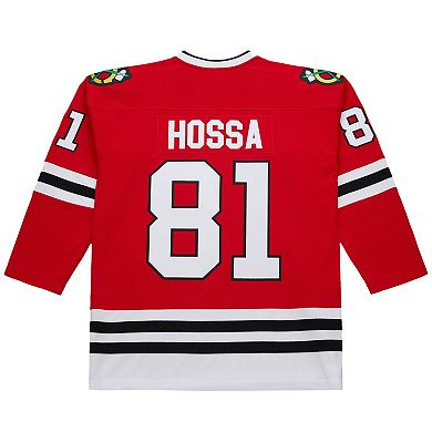 Men's Marian Hossa Red Chicago Blackhawks 2014-15 Power Play Jersey
