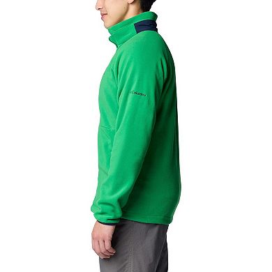 Men's Columbia Green Notre Dame Fighting Irish Flanker IV Fleece Raglan Full-Zip Jacket