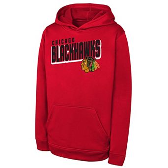 Youth Red Chicago Blackhawks Cyber Punk Performance Hoodie