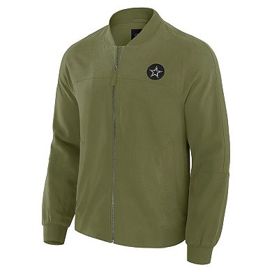 Men's J. Palmer Green Dallas Cowboys Lightweight Cover-4 Tri-Blend Full-Zip Jacket