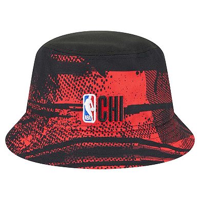 Men's New Era Black/Red Chicago Bulls Tip-Off Bucket Hat