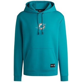 Unisex HUGO BOSS Aqua Miami Dolphins Woodson Tri-Blend Hoodie