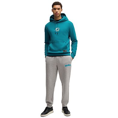 Unisex HUGO BOSS Aqua Miami Dolphins Woodson Tri-Blend Hoodie