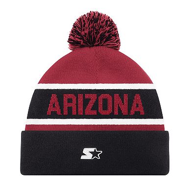 Unisex Starter Black Arizona Cardinals Cuffed Knit Hat with Pom