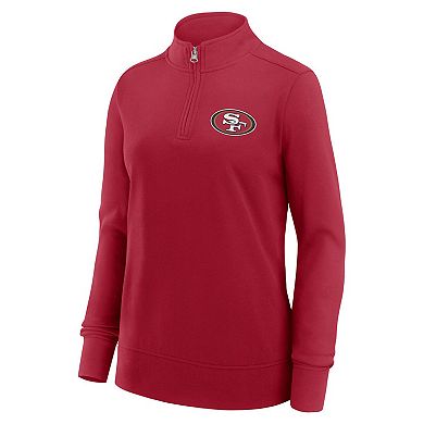 Women's Scarlet San Francisco 49ers Velocity Quarter-Zip Jacket