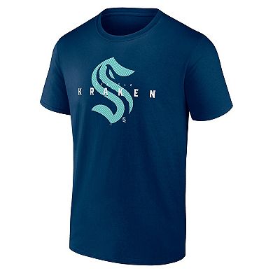 Men's Navy Seattle Kraken Coordinate T-Shirt