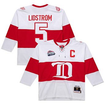 Men's Nicklas Lidstrom White Detroit Red Wings 2008-09 Power Play Jersey