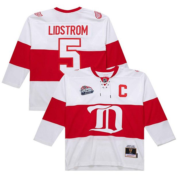 Men's Nicklas Lidstrom White Detroit Red Wings 2008-09 Power Play