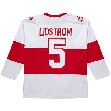 Men's Nicklas Lidstrom White Detroit Red Wings 2008-09 Power Play Jersey