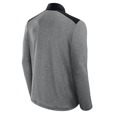 Unisex Fanatics Black/Heather Gray Las Vegas Raiders Front Office Tonal Full-Zip Jacket