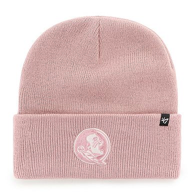 Women's '47 Pink Florida State Seminoles Haymaker Cuffed Knit Hat