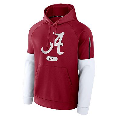 Men's Nike Crimson Alabama Crimson Tide Fitness Performance Pullover Hoodie