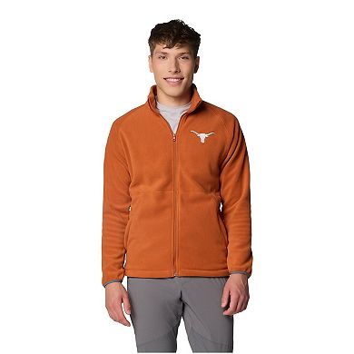Men's Columbia Texas Orange Texas Longhorns Flanker IV Fleece Raglan Full-Zip Jacket