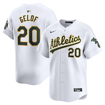 Men's Nike Zack Gelof White Athletics Home Limited Player Jersey