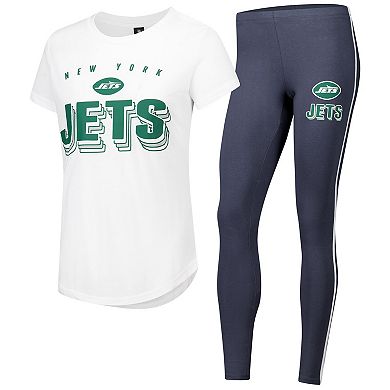 Women's Concepts Sport New York Jets Sonata T-Shirt & Leggings Lounge Set