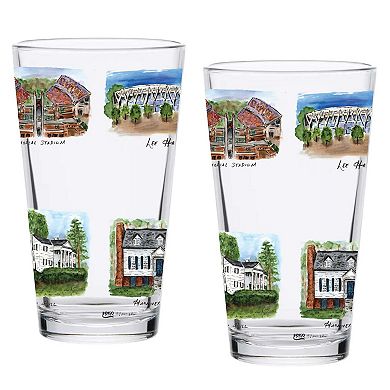 Clemson Tigers 2-Pack 16oz. Laura Wilcox University Pint Set