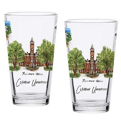 Clemson Tigers 2-Pack 16oz. Laura Wilcox University Pint Set