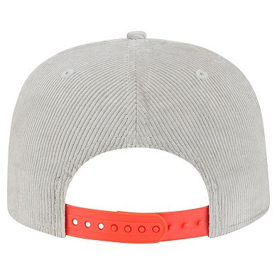 Men's New Era Gray New York Mets Corduroy Golfer Snapback Hat