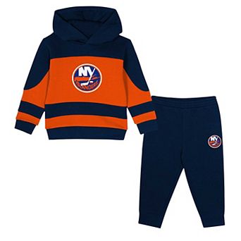 Toddler Black/Blue New York Islanders Puck Hero Fleece Hoodie and Sweatpants Set