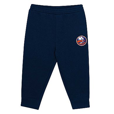 Toddler Black/Blue New York Islanders Puck Hero Fleece Hoodie and Sweatpants Set