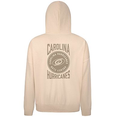 Men's Levelwear Cream Carolina Hurricanes Contact Stamp Pullover Hoodie