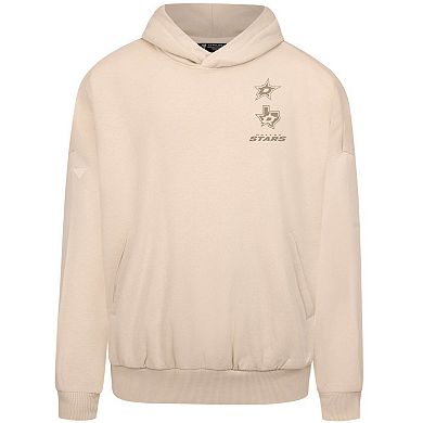 Men's Levelwear Cream Dallas Stars Contact Stamp Pullover Hoodie