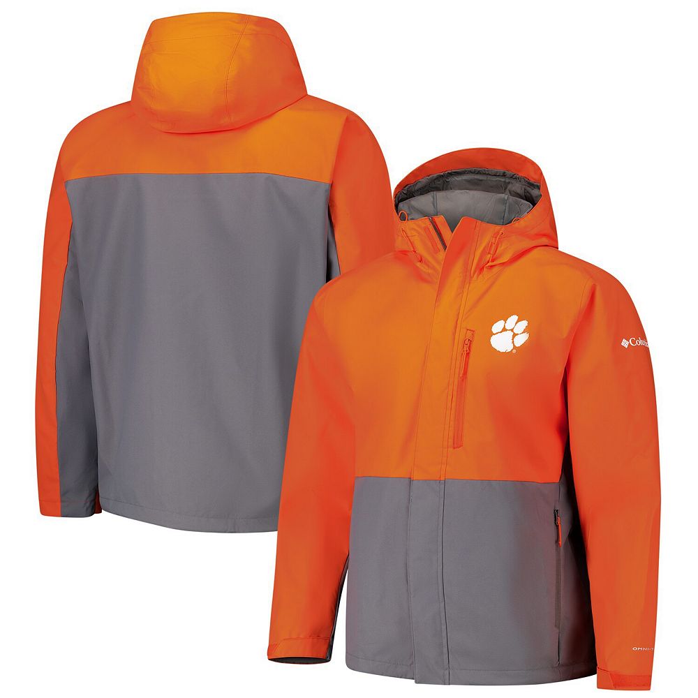 Men's Columbia Orange Clemson Tigers Field Bound Omni-Tech™ Full