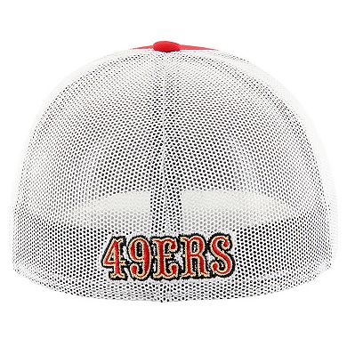 Men's '47 Scarlet/White San Francisco 49ers Thrash Trophy Flex Hat