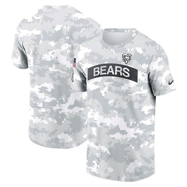 Men s Nike Arctic Camo Chicago Bears 2024 Salute To Service Performance T Shirt