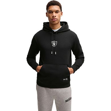 Unisex HUGO BOSS Black Las Vegas Raiders Woodson Tri-Blend Hoodie