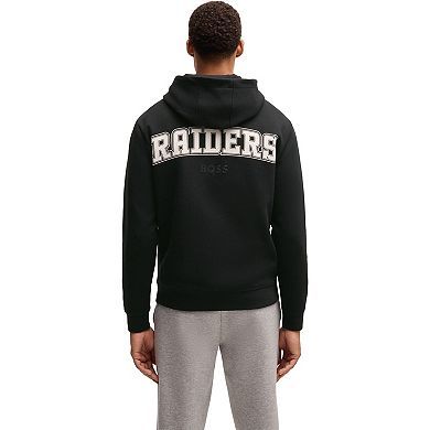 Unisex HUGO BOSS Black Las Vegas Raiders Woodson Tri-Blend Hoodie