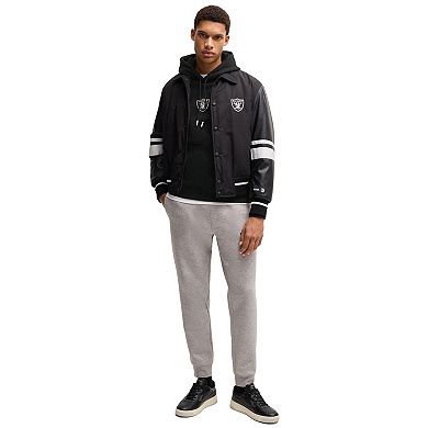 Unisex HUGO BOSS Black Las Vegas Raiders Woodson Tri-Blend Hoodie