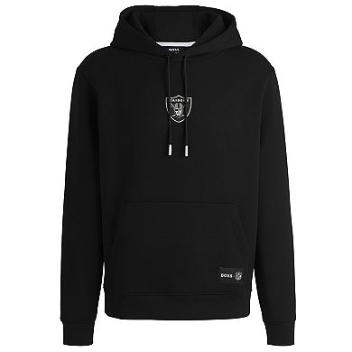 Unisex HUGO BOSS Black Las Vegas Raiders Woodson Tri-Blend Hoodie