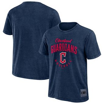 Men's Darius Rucker Collection by Fanatics Navy Cleveland Guardians Cooperstown Collection Washed T-Shirt