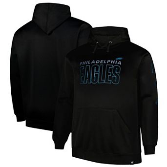 Men's Fanatics Black Philadelphia Eagles Big & Tall Fleece Pullover Hoodie