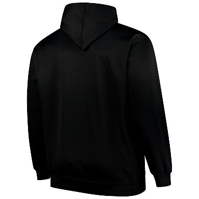 Men's Fanatics Black Philadelphia Eagles Big & Tall Fleece Pullover Hoodie