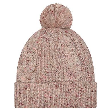 Women's New Era Stone Cincinnati Bengals Trendy Tone Cuffed Knit Hat with Pom