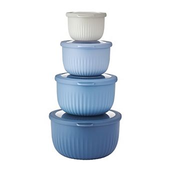 The Big One® 4 pc Ridge Nesting Bowls & Lids Set