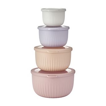The Big One® 4 pc Ridge Nesting Bowls & Lids Set